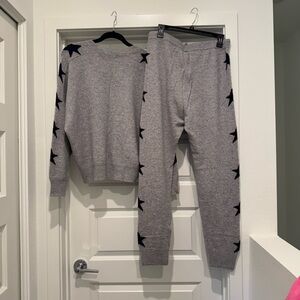 Aqua Cashmere Gray Sweater